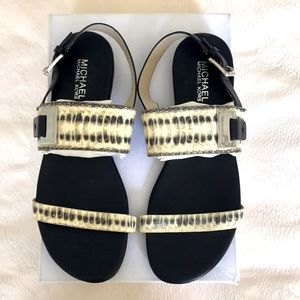 Michael Michael Kors Embossed snake sandal